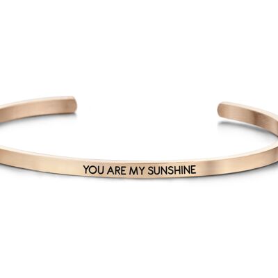 YOU ARE MY SUNSHINE-Rosegold plated