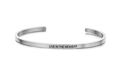 LIVE IN THE MOMENT-Silver plated 1