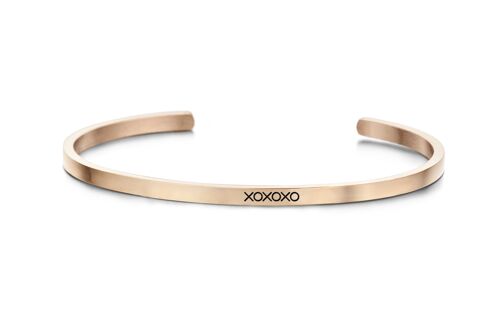 XOXOXO-Rosegold plated