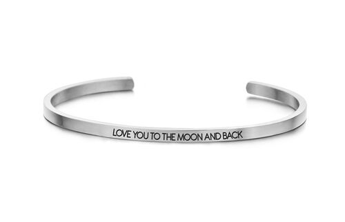 LOVE YOU TO THE MOON AND BACK-Silver plated 1