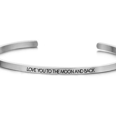 LOVE YOU TO THE MOON AND BACK-Silver plated 1