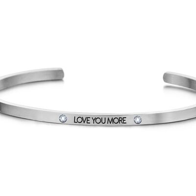 *LOVE YOU MORE*-Silver plated