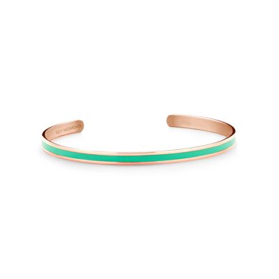 Mint enamel-Rosegold plated