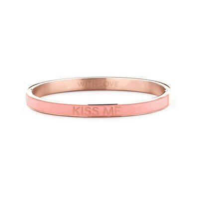 Kiss me-Rosegold plated