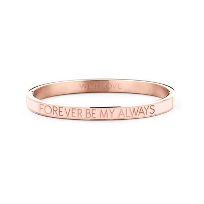 Forever be my always-Rosegold plated 2