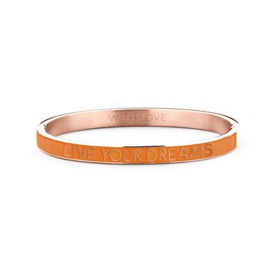 Vive tus sueños-Rosegold plateado