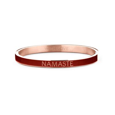 NAMASTE-Plaqué or rose