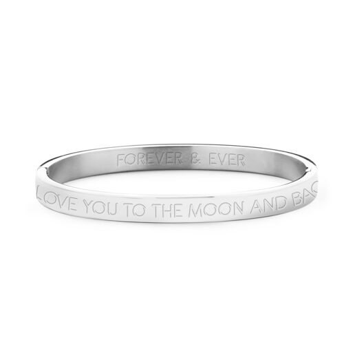 LOVE YOU TO THE MOON AND BACK-Silver plated 2