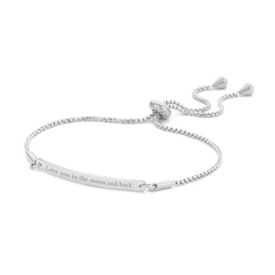 LOVE YOU TO THE MOON AND BACK-Silver plated 3