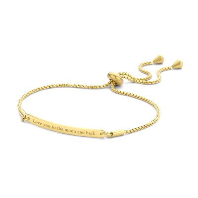 LOVE YOU TO THE MOON AND BACK-Gold plated 2