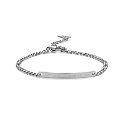 LOVE YOU TO THE MOON AND BACK-Silver plated 4