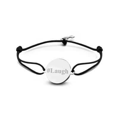 #Laugh-Silver plated