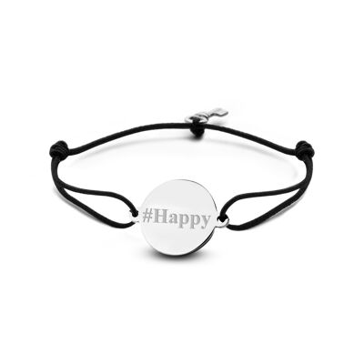#Happy-Silver plated