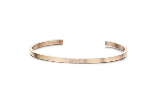 Love you-Rosegold plated 2