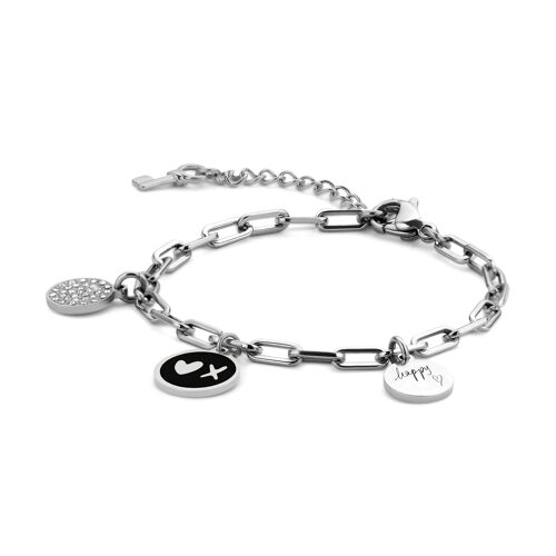 CHARMS-Silver plated with black enamel 2