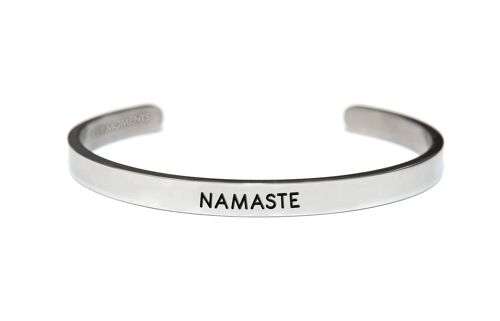 NAMASTE-Silver plated Matt