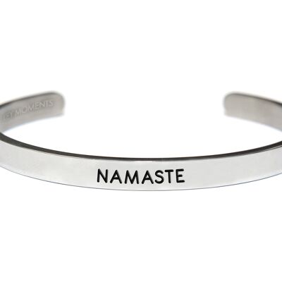 NAMASTE-Argent plaqué mat