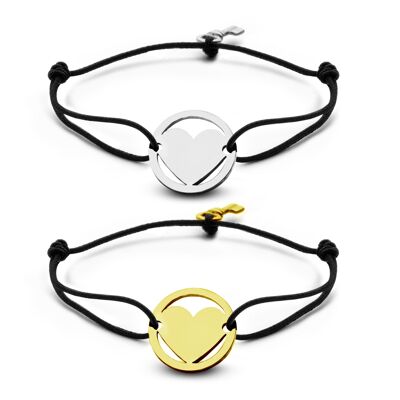 Heart IPS and IPG-Heart Silver and Gold plated
