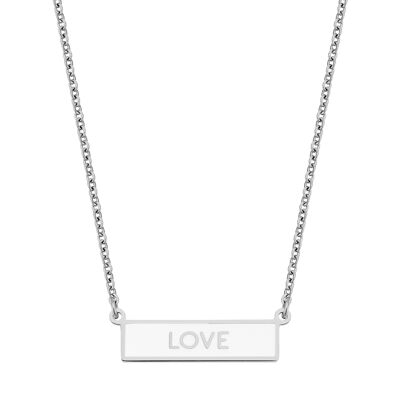 LOVE-white enamel 1