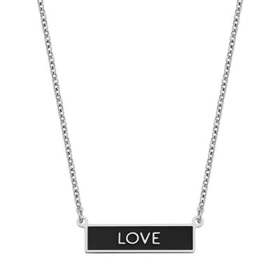 LOVE-black enamel 1