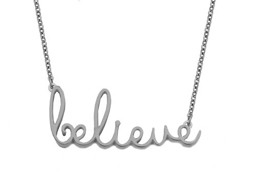 BELIEVE-Silver plated