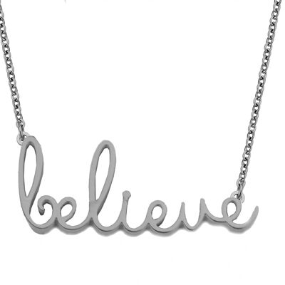 BELIEVE-Silver plated