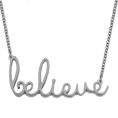 BELIEVE-Silver plated