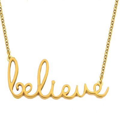 BELIEVE-Gold plated