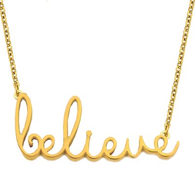 BELIEVE-Gold plated