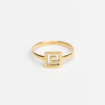 Rº6 - Stainless Steel 14K gold plated ring
