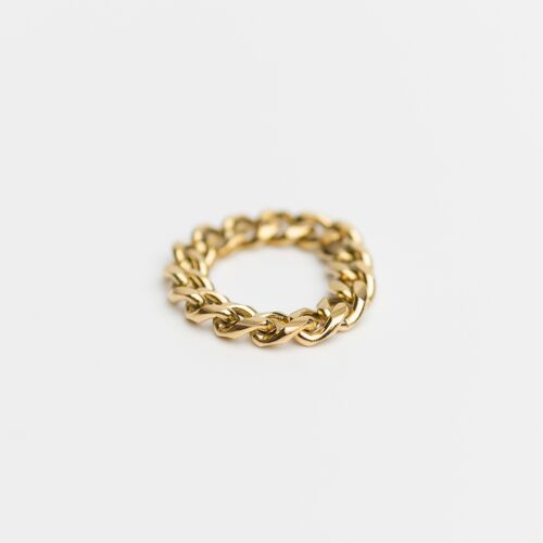 Rº8 - Stainless Steel 18K gold plated ring