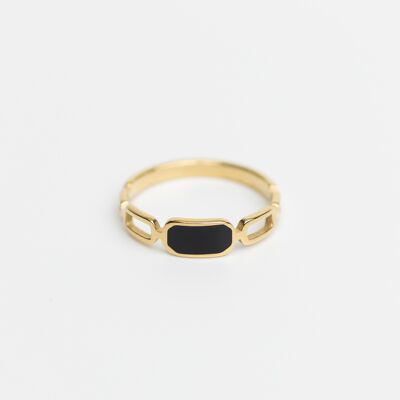Rº10 - Edelstahl 14K vergoldeter Ring