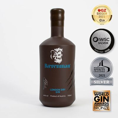 Bærenman London Dry Gin 44% vol, 700ml