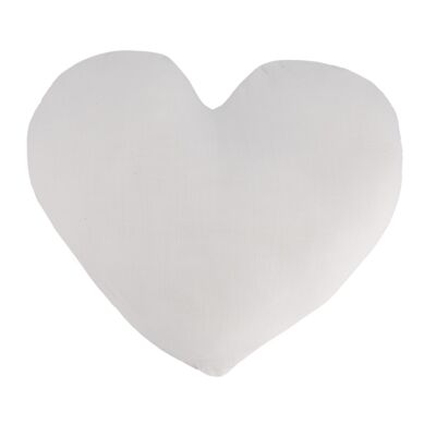 Lange heart cushion white