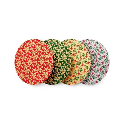 Unverpacktes Holly Print Round Boards Sortiment 10in