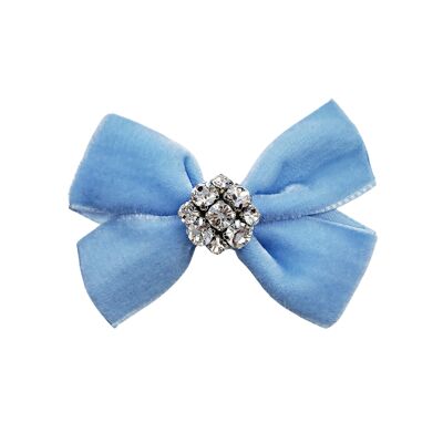 Baby Blue Bow Clip