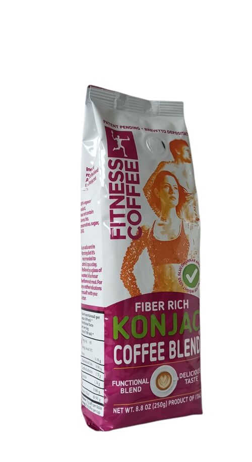 Fitness Coffee Fiber Rich Konjac Blend, ground coffee with glucomannan 250 g