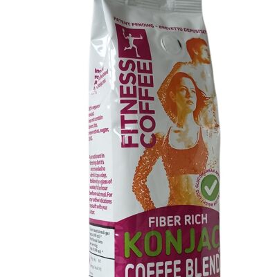 Fitness Coffee Fiber Rich Konjac Blend, café molido con glucomanano 250 g