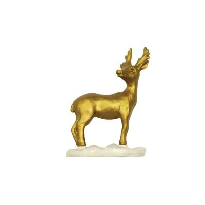 Gold Stag Resin Cake Toppers