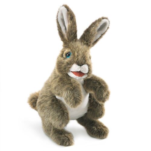 Hase / Hare - is standing tall and motivates you to think fast| Handpuppe 3164
