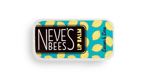 Neve’s Bees Lemon & Lime Beeswax Lip Balm – 7g slider tin