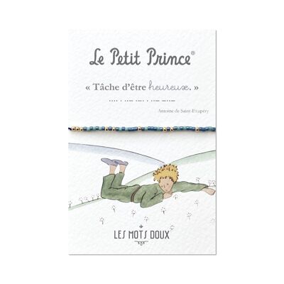 Le Petit Prince : Bracelet code morse "Heureux"