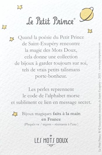 Le Petit Prince : Bracelet code morse "Heureux" 6