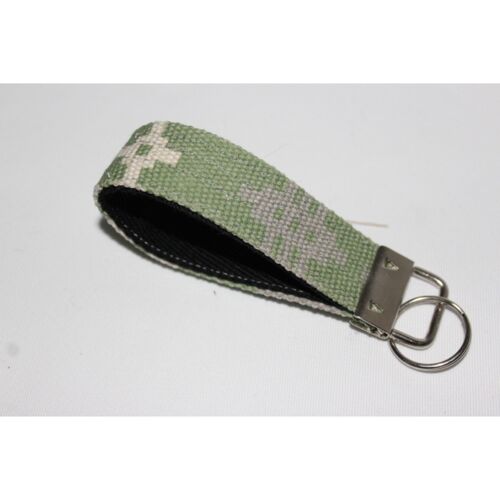 Welsh Tapestry print Key fobs Green