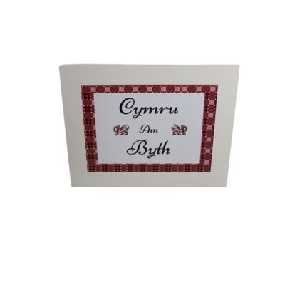 Welsh tapestry unframed print Cymru Am Byth