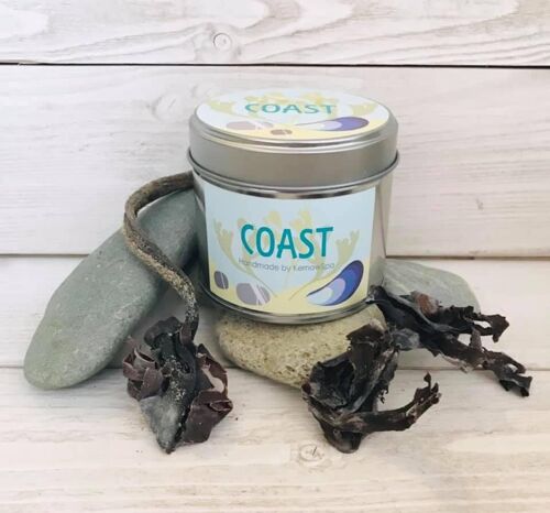 Coast (Sea Breeze) Scented Soy Wax Candle Tin