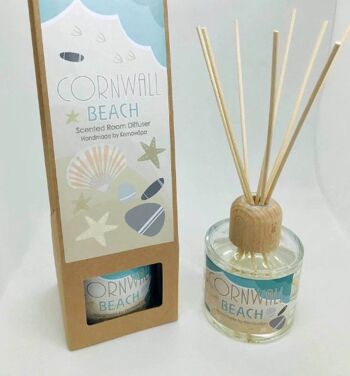 Diffuseur d'ambiance parfumé en coffret cadeau Cornwall Beach (sel gemme et bois flotté)