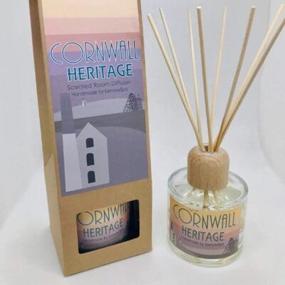 Cornwall Heritage (Sal marina y salvia) Difusor de ambiente perfumado en caja de regalo