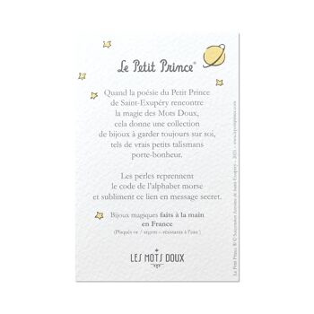 Le Petit Prince : Bracelet code morse "Unique" 6