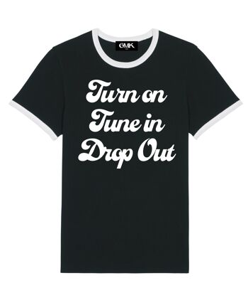 ALLUMEZ TUNE IN DROP OUT RINGER TEE 1